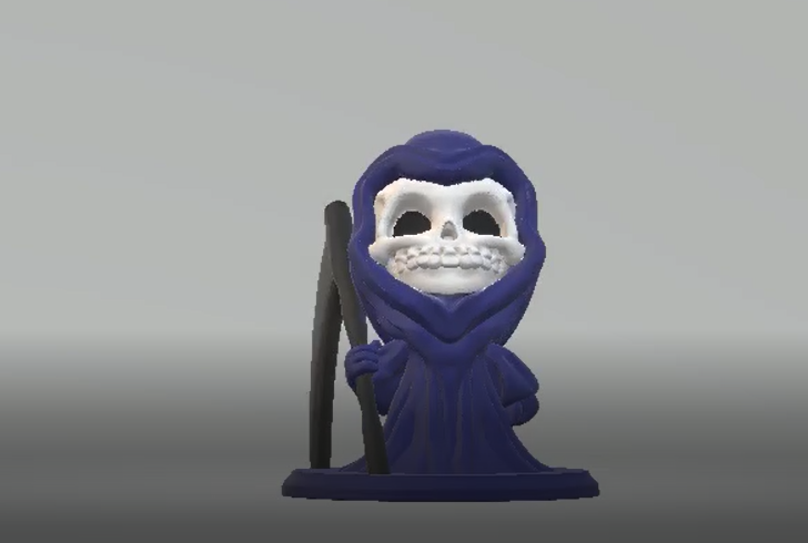 Grim Reaper Holding Scythe 3d printable model Model do druku 3D .c4d .max .obj .3ds .fbx .stl .blend