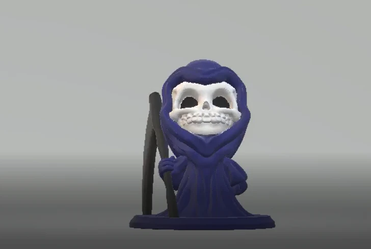 Grim Reaper Holding Scythe 3d printable model 3D Print Model .c4d .max .obj .3ds .fbx .stl .blend 