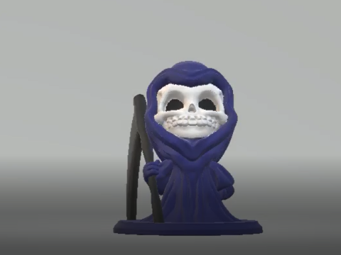 Grim Reaper Holding Scythe 3d printable model 3D Print Model