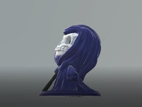 Grim Reaper Holding Scythe 3d printable model 3D Print Model