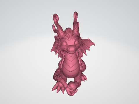 Cute Dragon toy 3d printable model Modelo de Impressão 3D