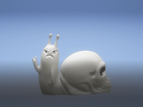 The Lich Snail Skull Version 3d printable model Model Cetak 3D