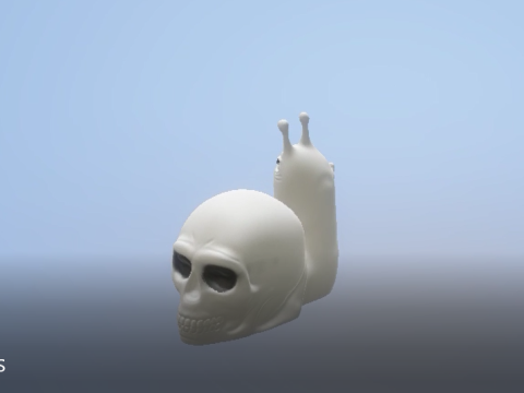 The Lich Snail Skull Version 3d printable model 3D printmodel