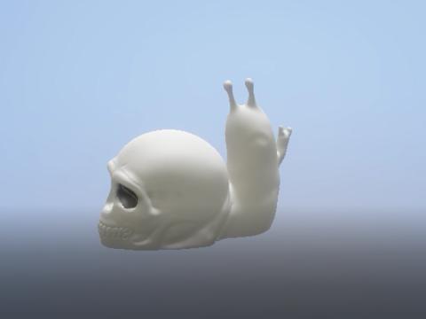 The Lich Snail Skull Version 3d printable model 3D printmodel