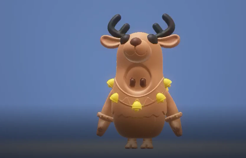 Porcelain Deer Clipart 3d printable model 3D Print Model .c4d .max .obj .3ds .fbx .stl .blend 