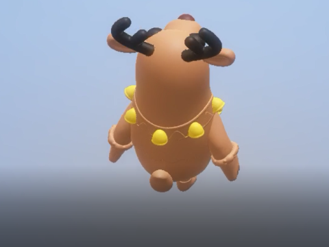 Porcelain Deer Clipart 3d printable model 3D Принт Модель