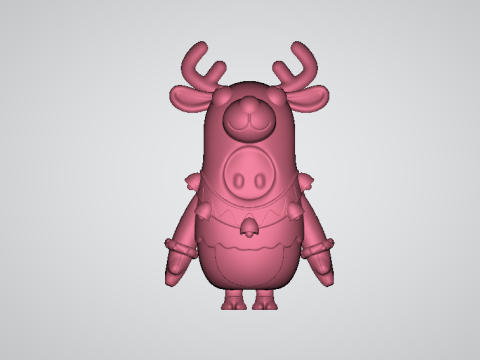 Porcelain Deer Clipart 3d printable model 3D Принт Модель