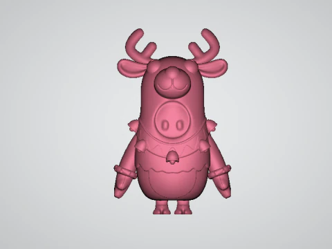 Porcelain Deer Clipart 3d printable model 3D Print Model
