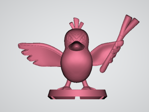 Farfetchds pull back car toy 3d printable model Modelo de Impressão 3D