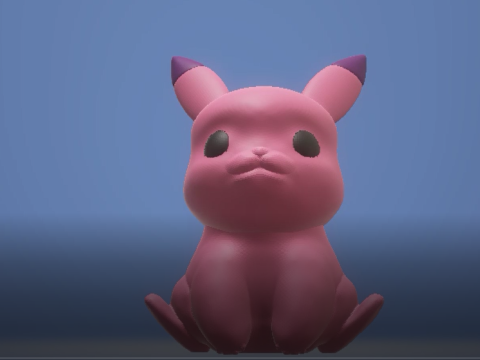 Pink pikachu toy 3d printable model 3D 프린트 모델