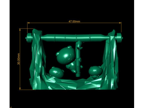 Playful Cartoon Cat 3d printable model 3D Print Model