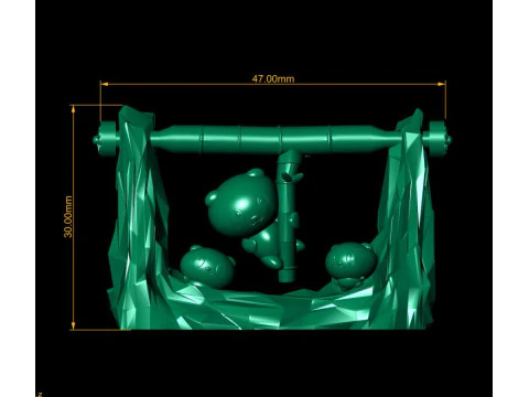 Playful Cartoon Cat 3d printable model 3D Print Model