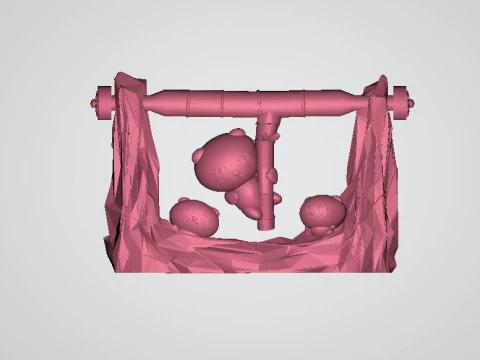 Playful Cartoon Cat 3d printable model 3D Print Model