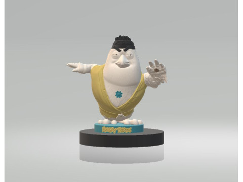 Patin Patan Thinking Egg 3d printable model Model Cetak 3D
