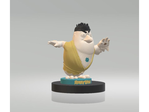 Patin Patan 思考蛋 3D 可打印模型 3D 打印模型