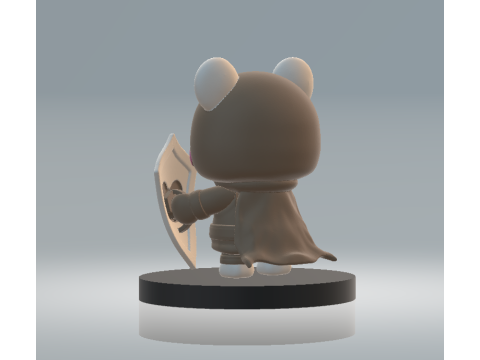 Bear knight 3D Printing Model 3D 프린트 모델