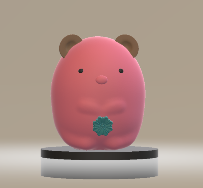 Cute pink pig 3d printable model 3D Принт Модель .c4d .max .obj .3ds .fbx .stl .blend