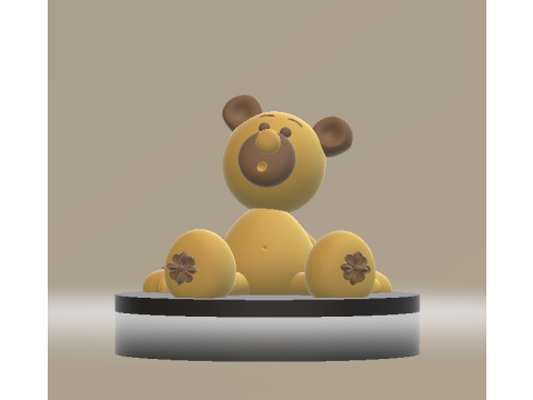 Teddy bear 3d printable model 3D Принт Модель