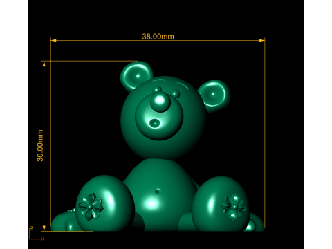 泰迪熊 3D 可打印模型 3D 打印模型