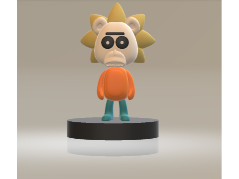 Teddy Rick 3d printable model 3D 打印模型