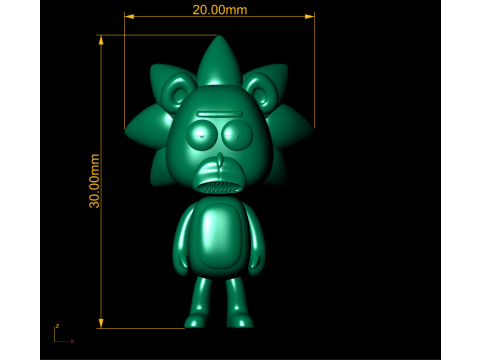 Teddy Rick 3d printable model 3D Baskı Modeli