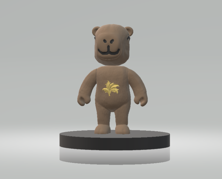 Low Poly Plush Teddy 3d printable model 3D Принт Модель .c4d .max .obj .3ds .fbx .stl .blend 