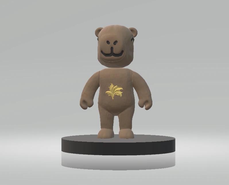 Low Poly Plush Teddy 3d printable model 3D Print Model .c4d .max .obj .3ds .fbx .stl .blend 