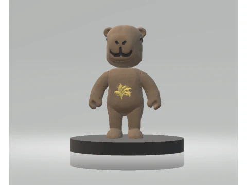 Modelo para impressão 3D Low Poly Plush Teddy Modelo de Impressão 3D
