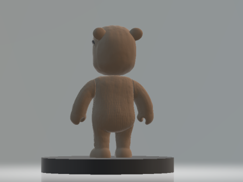 Low Poly Plush Teddy 3d printable model 3D Принт Модель