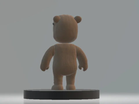 Low Poly Plush Teddy 3d printable model 3D Print Model
