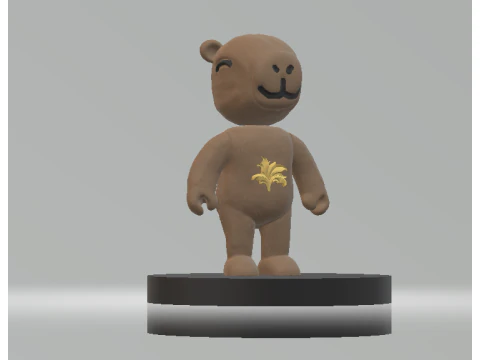 Low Poly Plush Teddy 3d printable model 3D Print Model