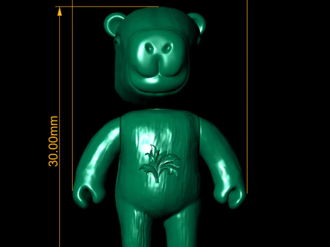 Low Poly Plush Teddy 3d printable model 3D Print Model