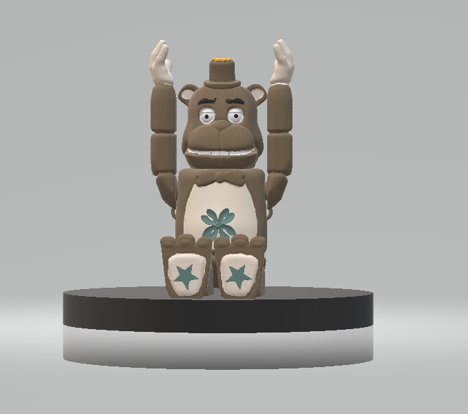 Fazbear Monkey 3d printable model 3D Druckmodell .c4d .max .obj .3ds .fbx .stl .blend 