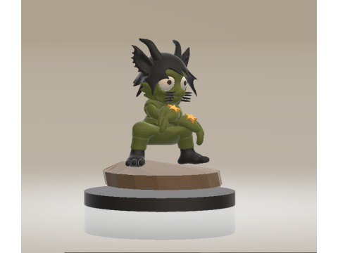 Ghana Monster 3d printable model 3D Print Model