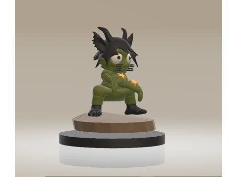 Ghana Monster 3d printable model 3D Print Model