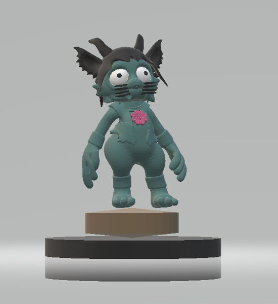 Creepy cute character 3d printable model Modelo de Impressão 3D .c4d .max .obj .3ds .fbx .stl .blend 