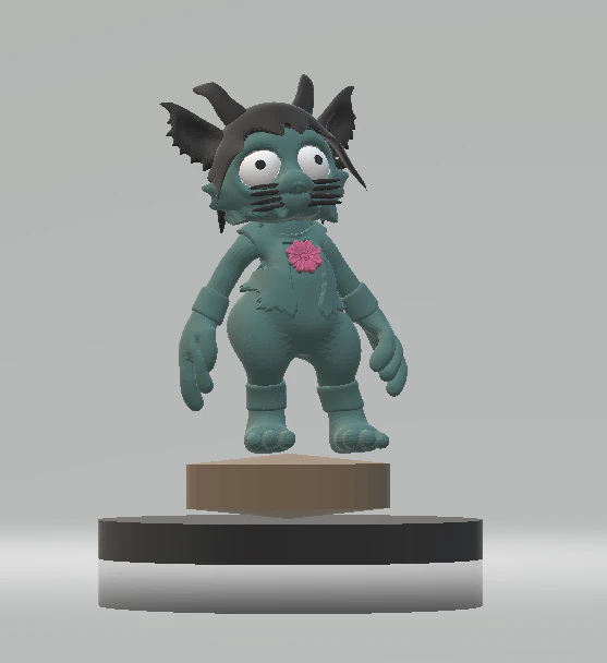 Creepy cute character 3d printable model 3D Print Model .c4d .max .obj .3ds .fbx .stl .blend