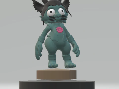 Mod&egrave;le imprimable en 3D de personnage mignon et effrayant Modèles 3D en vedette