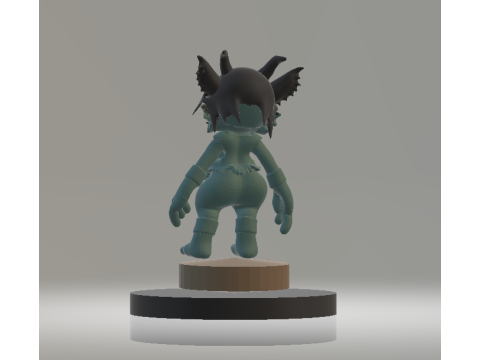Creepy cute character 3d printable model Modelo de Impressão 3D