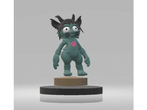 Creepy cute character 3d printable model 3D Print Model