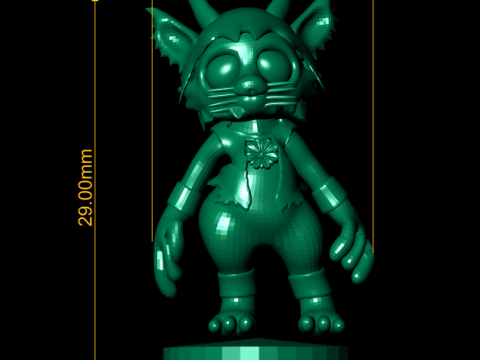 Creepy cute character 3d printable model Modelo de Impressão 3D