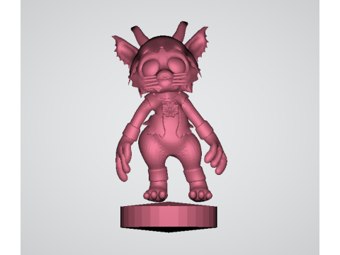 Creepy cute character 3d printable model Modelo de Impressão 3D