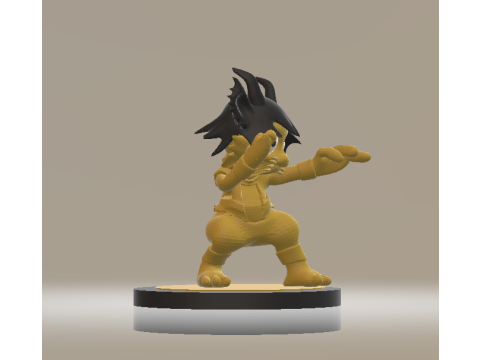 Son Goku toy 3d printable model Modello di stampa 3D