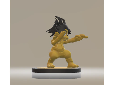 Son Goku toy 3d printable model 3D Print Model