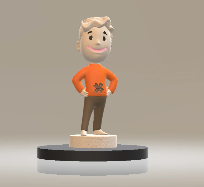 Vault Tec Vault Boy 3d printable model 3D Print Model .c4d .max .obj .3ds .fbx .stl .blend 