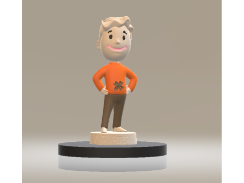 Vault Tec Vault Boy 3d printable model 3D Print Model