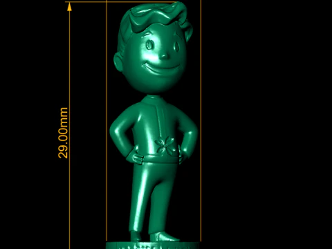 Vault Tec Vault Boy 3d printable model 3D Print Model