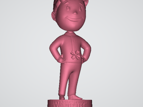 Vault Tec Vault Boy 3d printable model 3Dプリントモデル