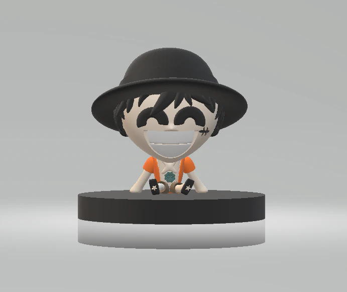 Monkey D Luffy 3ed printable model 3D Print Model .c4d .max .obj .3ds .fbx .stl .blend