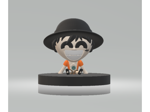 Monkey D Luffy 3ed printable model 3D Print Model